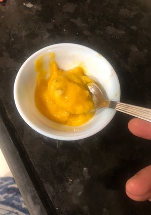 A picture of Instant Mango Ice cream.