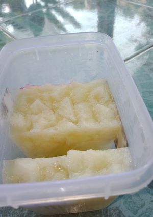 Foto resep Mpasi Snack Agar Roti serut Melon