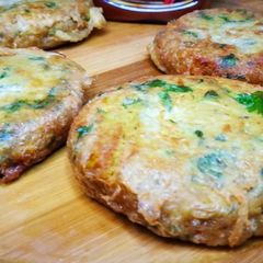 A picture of Chicken shami kabab.