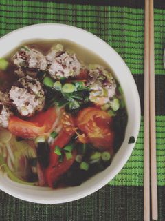 Hình của món Bún thịt băm.