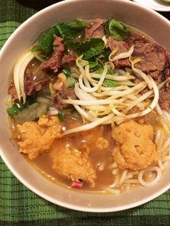Hình của món Bún bò Huế.