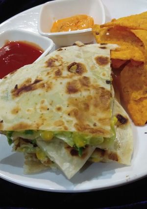 A picture of Corn quesadillas.
