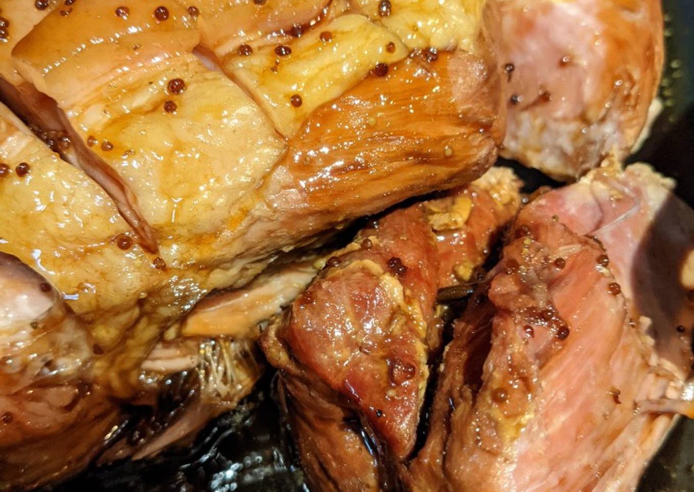Cider honey glazed ham