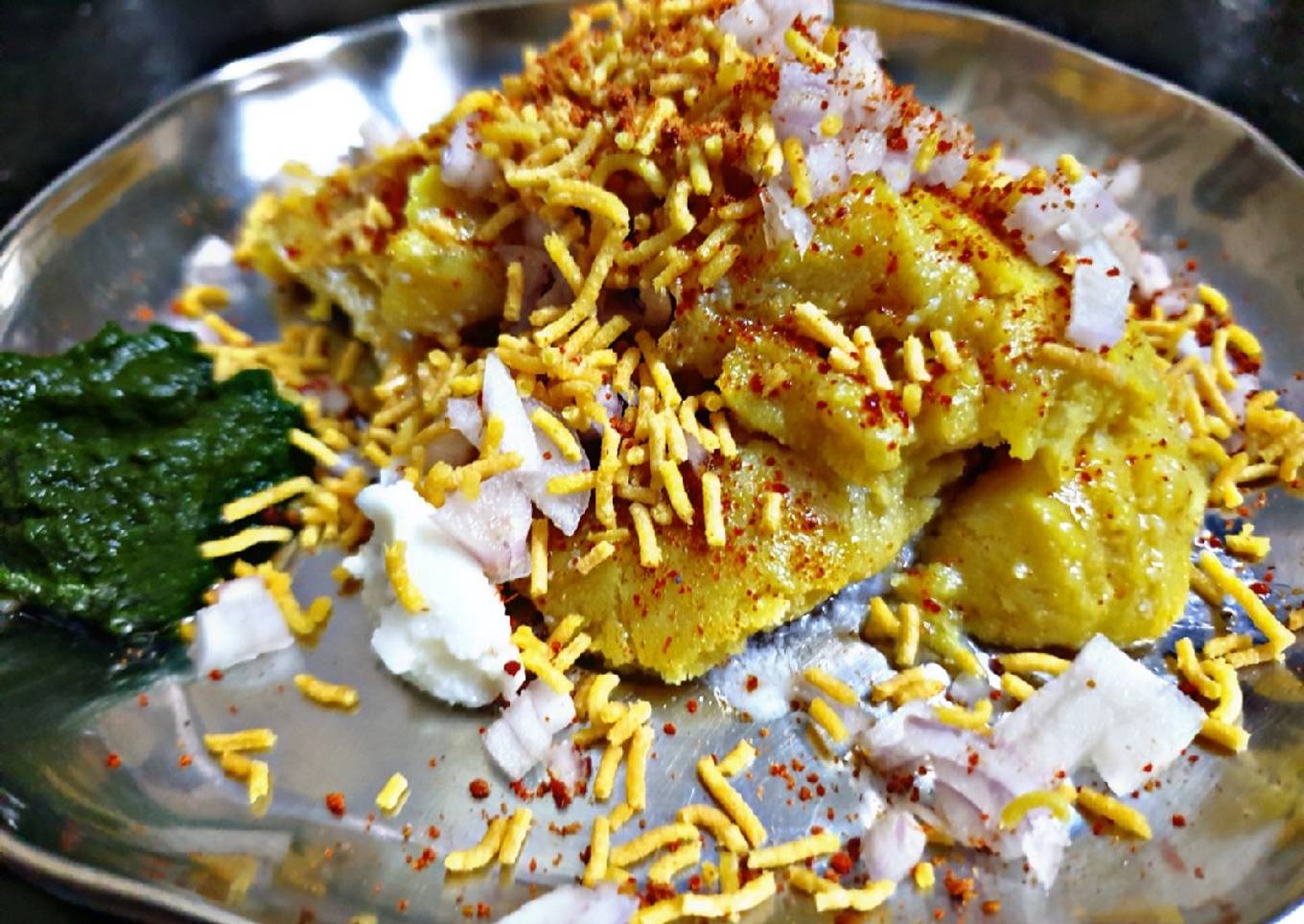 સુરતી બટર ગારલીક લોચો #india #india1