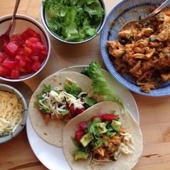 A picture of Chicken Soft Tacos.