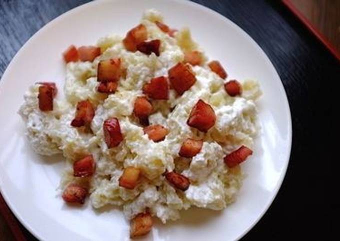 Bryndzové Halušky  (Slovakian Potato Dumplings with Bryndza Cheese)