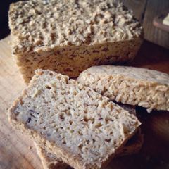 A picture of 100% Oat Bread with Sourdough .