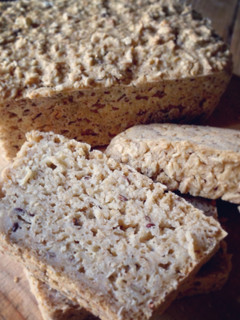 A picture of 100% Oat Bread with Sourdough .