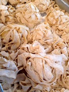 A picture of Saffron Pasta Dough.