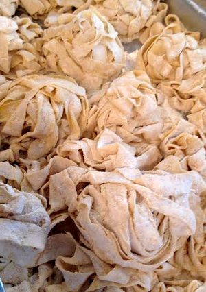 A picture of Saffron Pasta Dough.