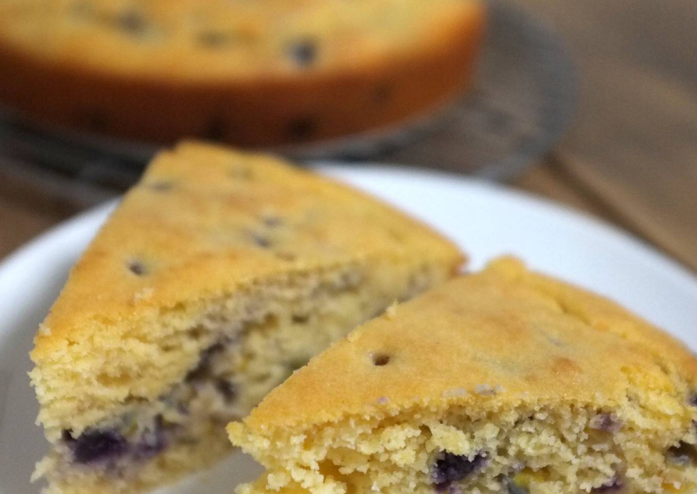 Blueberry "Double" Corn Bread