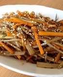 Kinpira Gobo (Spicy Burdock Root and Carrot Stir-fry)