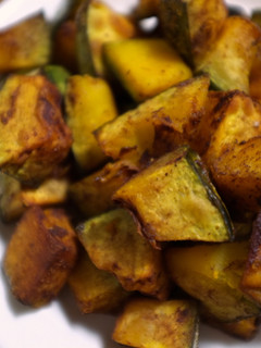A picture of Roasted Winter Squash with Cinnamon and Nutmeg.