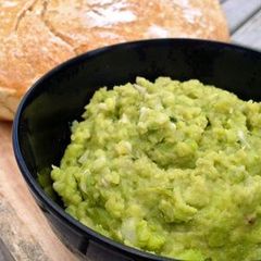 A picture of Fava Bean Paste with Rosemary and Garlic.