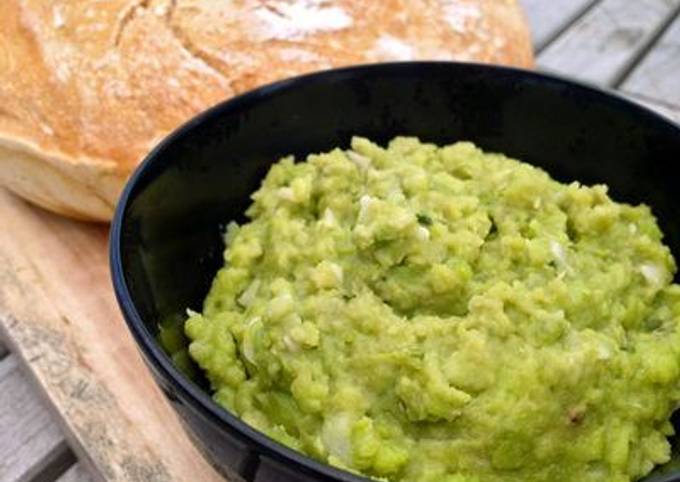 Steps to Prepare Anthony Bourdain Fava Bean Paste with Rosemary and Garlic