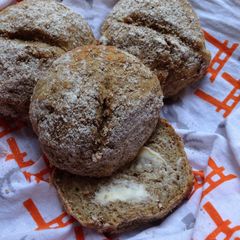 A picture of Potato Bread Rolls with Rye Flour.