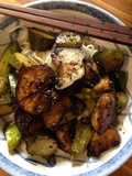 Eggplant and Summer Veggie Sweet and Sour Stir-fry