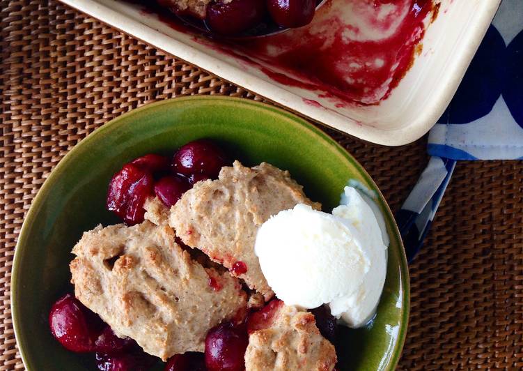 Steps to Make Super Quick Homemade Fruit Cobbler with Cream Biscuits