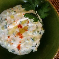 A picture of Cucumber-Yogurt Tzatziki.