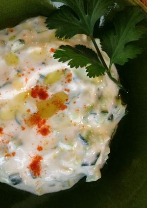 A picture of Cucumber-Yogurt Tzatziki.