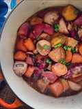 Root Vegetable Stew with Red Wine (Vegan)