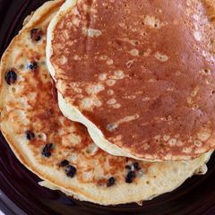 A picture of Blueberry Yoghurt Pancakes.