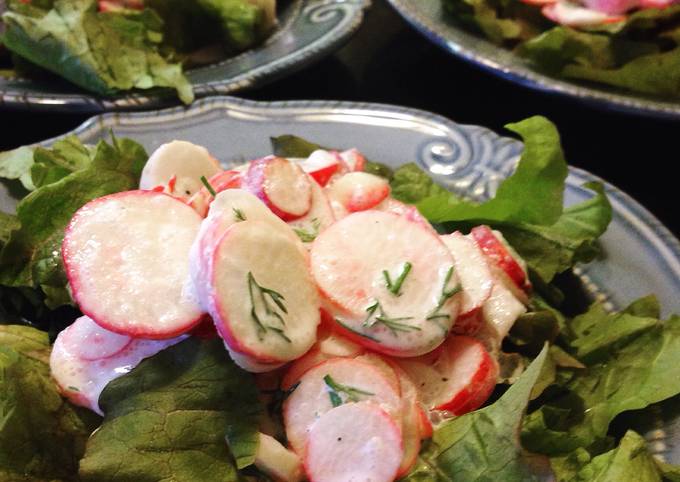 Easiest Way to Make Award-winning Creamy Radish Salad