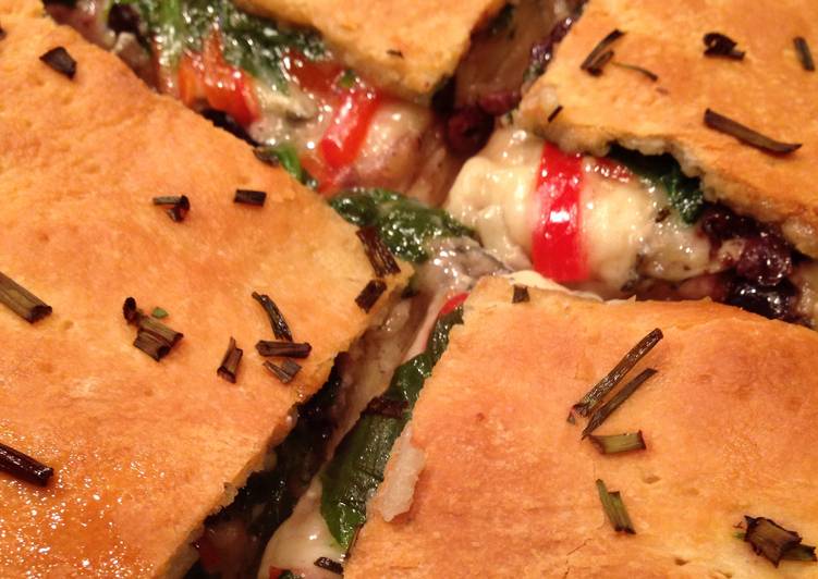 Step-by-Step Guide to Make Favorite Goat Cheese and Veggie Stuffed Pizza