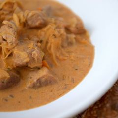 A picture of Segedinsky Goulash - Segedinský Guláš.