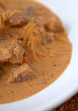 A picture of Segedinsky Goulash - Segedinský Guláš.