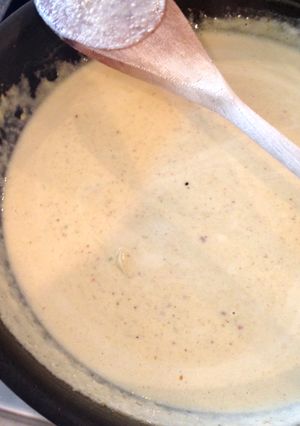 A picture of Pistachio Cream Sauce for Pasta.