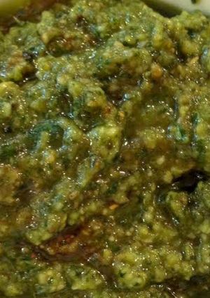 A picture of Creamy Pesto Pasta Sauce.