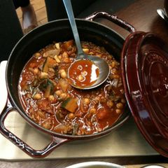 A picture of Homemade Chili with Kidney Beans & Beef.