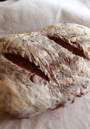 A picture of Wholegrain Spelt Bread with Flax and Sunflower Seeds (Slow-rise).