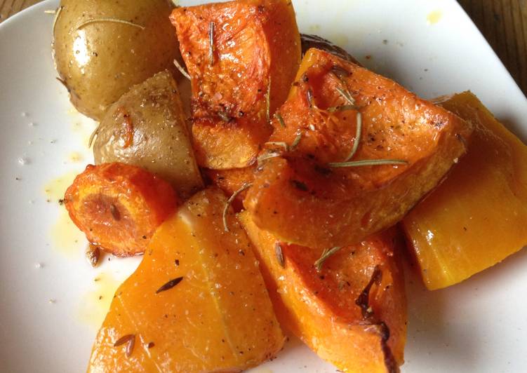 Oven Roasted Butternut Squash with Rosemary and Cumin