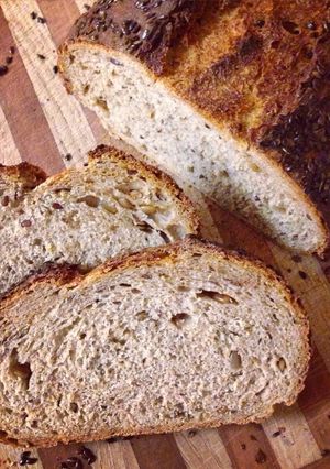 A picture of Sourdough Beer Bread (Schwarzbierbrot).
