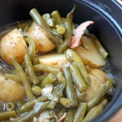 A picture of Country-style Green Beans and Potatoes.