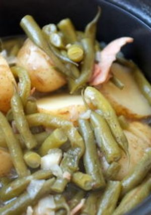 A picture of Country-style Green Beans and Potatoes.