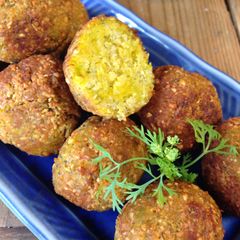 A picture of Butternut Squash Falafel .