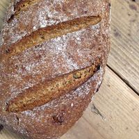 A picture of German Sourdough Rye Bread (Roggenmischbrot).