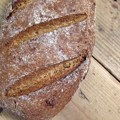 A picture of German Sourdough Rye Bread (Roggenmischbrot).
