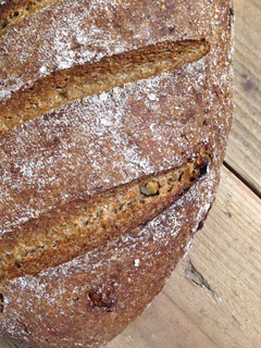 A picture of German Sourdough Rye Bread (Roggenmischbrot).