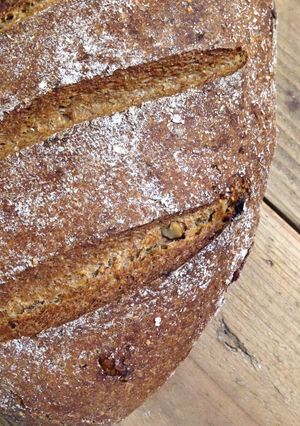 A picture of German Sourdough Rye Bread (Roggenmischbrot).