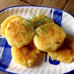 Pan-fried Polenta A picture of Pan-fried Polenta.