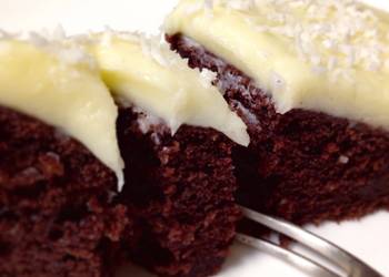 Easy Cooking Recipe From Scratch Chocolate Cake with Cream Cheese Frosting Practical Delicious
