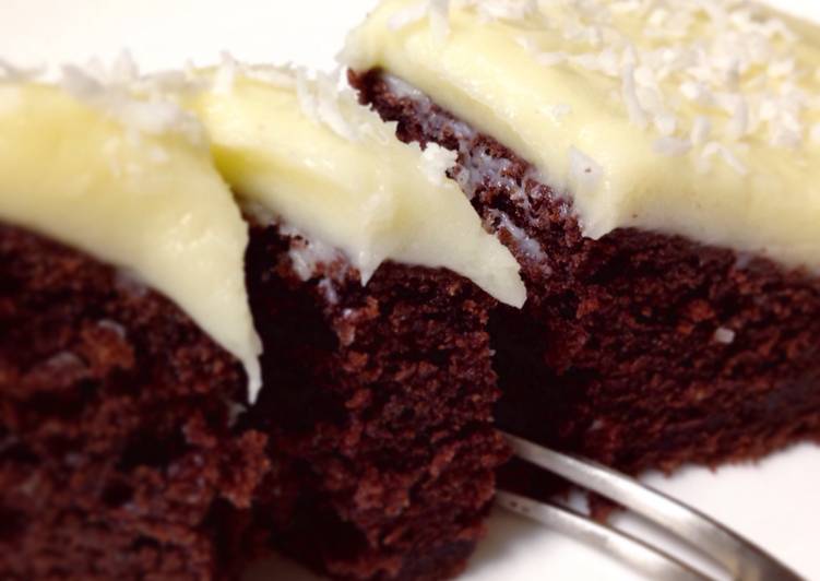 Steps to Prepare Favorite From Scratch Chocolate Cake with Cream Cheese Frosting