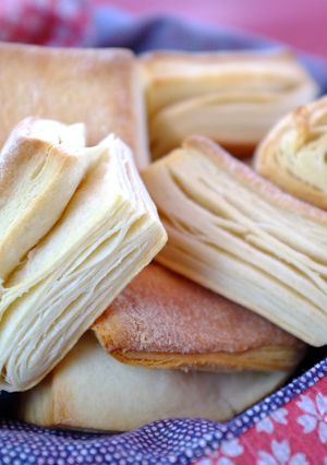 A picture of Flaky, Buttery Homemade Biscuits .