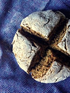 A picture of Mini Rye Flour Soda Bread with Molasses.