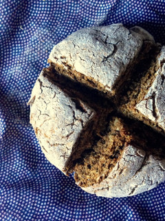 A picture of Mini Rye Flour Soda Bread with Molasses.