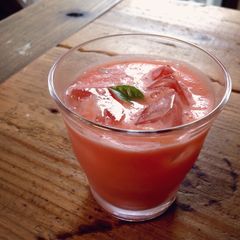 A picture of Watermelon & Yogurt "Lassi".